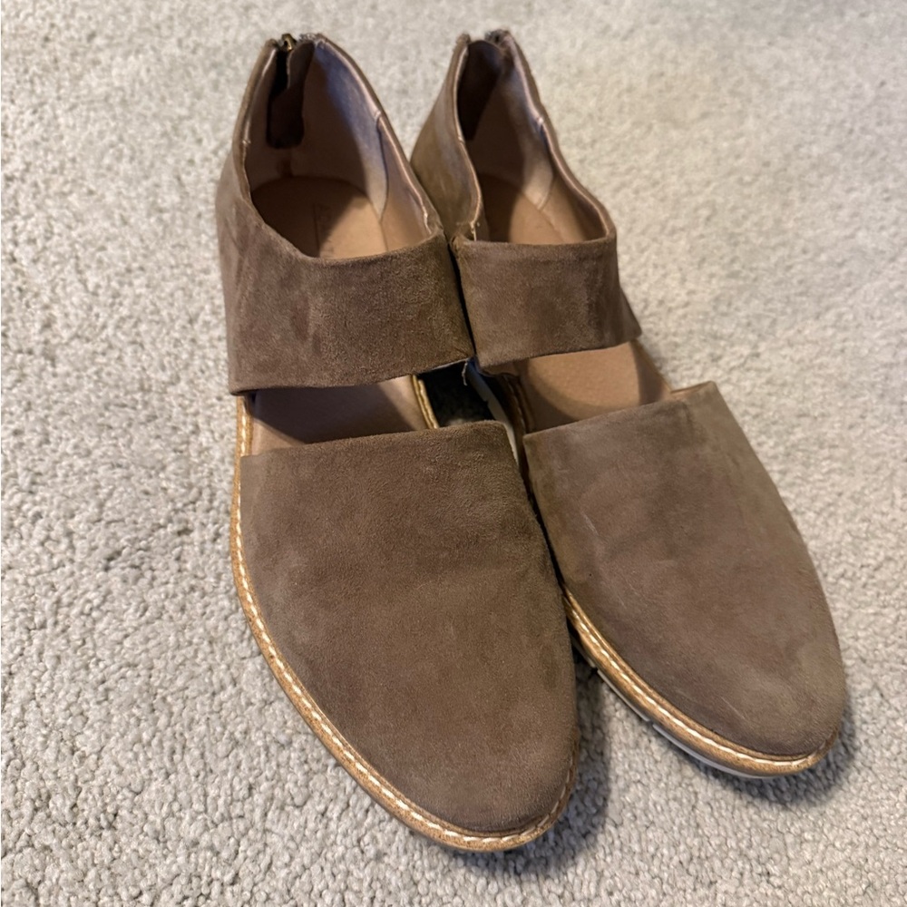 Suede Flats by Adam Tucker for Me Too